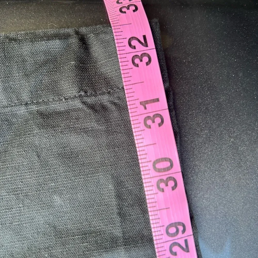Hemp Organic Cotton Black Chino Work Pants size 34 Vegan